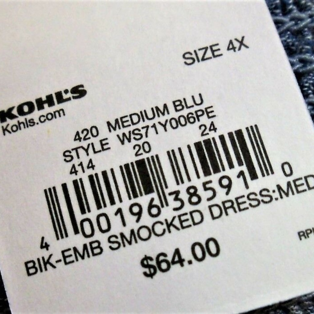 SONOMA Chambray Embellished Smocked Dress - Picture 5 of 8